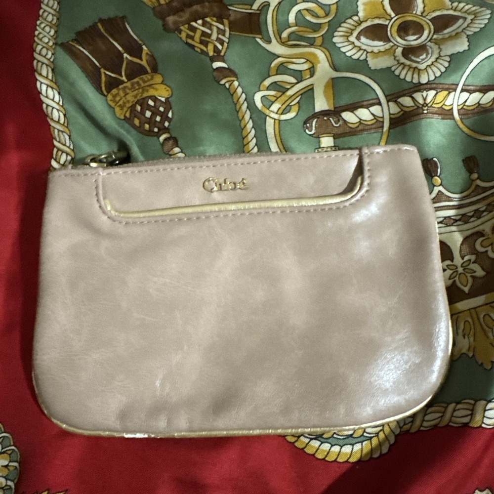 Chloe Authentic Pouch Bag Small Zip Up Read Description